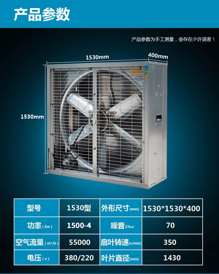 负压风机 工业降温通风的强力解决方案——以1530型为例